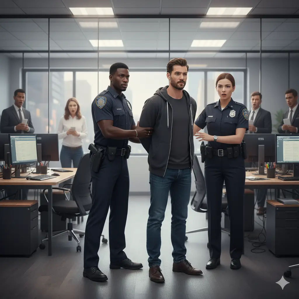 Illustration of Investment Scammer Caught by police