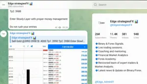 Edge StrategiesFX on Telegram Unauthorized Company