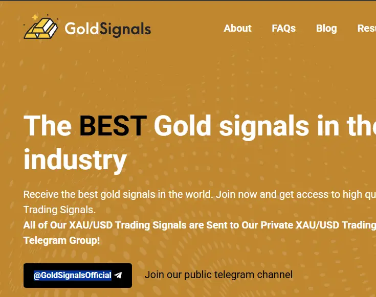 Gold Signals Fake Investment Website