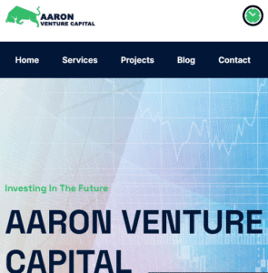 Aaron Venture Capital Fraudulent Website