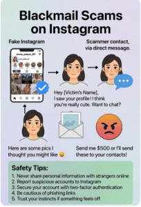 Blackmail Scams on Instagram
